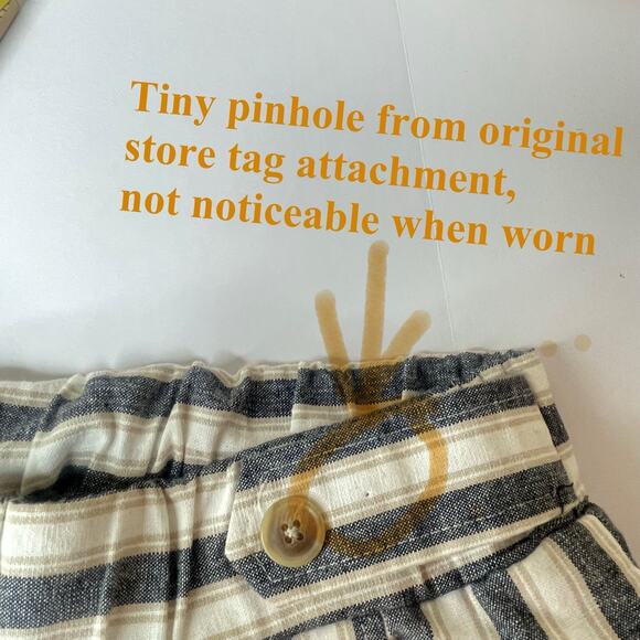 Robert Louis Linen Blend Wide Leg Pants S Nautical Coastal Boho Old Money Resort - Picture 5 of 5